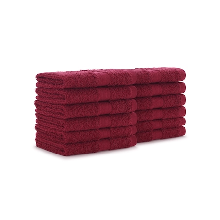 Monarch Brands True Color Wash Cloths , Bugundy, 300PK WASH-BURGUNDY-CS